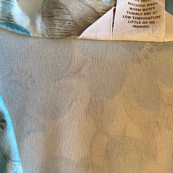 70’s Shirt Vintage Polyester Top Floral Collared Blouse Size 40 = Plus Size 1X - Picture 6 of 8